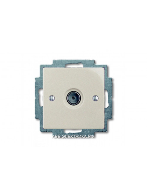Телевизионная оконечная розетка TV, цвет Шампань, ABB Basic 55