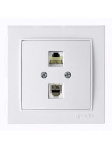 Розетка Комп.Cat 5+Телефон