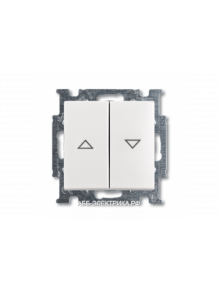 Выключатель жалюзийный, цвет Бежевый, ABB Basic 55
