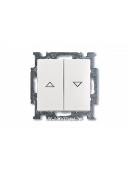 Выключатель жалюзийный, цвет Бежевый, ABB Basic 55