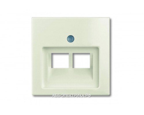 Компьютерная двойная розетка кат.5е, цвет Бежевый, ABB Basic 55