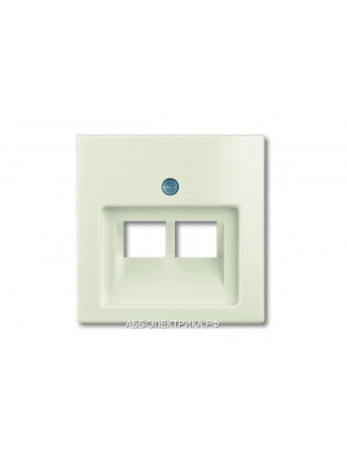 Компьютерная двойная розетка кат.5е, цвет Бежевый, ABB Basic 55