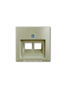 Компьютерная двойная розетка кат.5е, цвет Шампань, ABB Basic 55