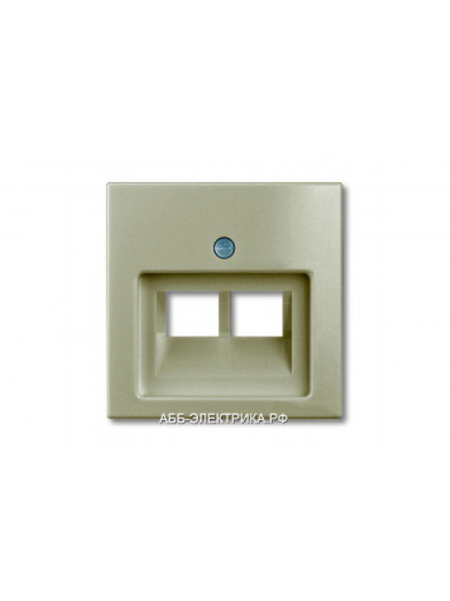 Компьютерная двойная розетка кат.5е, цвет Шампань, ABB Basic 55