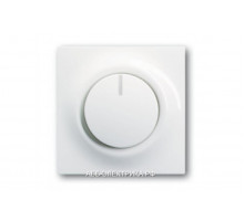 Светорегулятор поворотно-нажимной 400Вт для л/н и эл.трансф-ов, цвет Белый, ABB Impuls