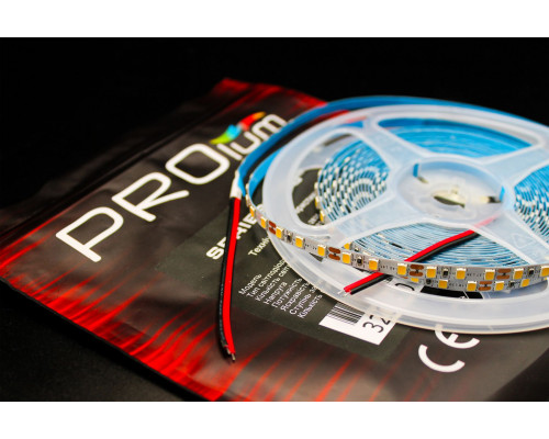 Bandă LED PROLUM™ 5 MM 12V; 2835\120; IP20; Seria „SG”, alb cald (2800-3200K)