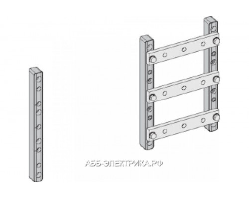 ABB Держатель для 3-х шин, 60/100мм