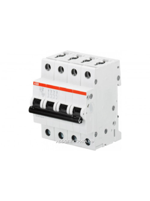 ABB S204 Автоматический выключатель 4P 6А (B) 6kA