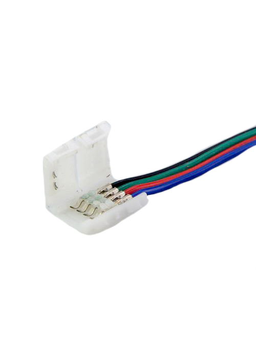 Коннектор PROLUM™ для LED ленты 10 мм, RGB + 2 зажима