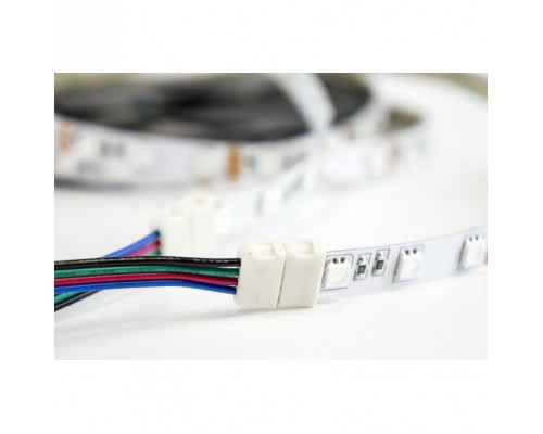 Коннектор PROLUM™ для LED ленты 10 мм, RGB + 2 зажима