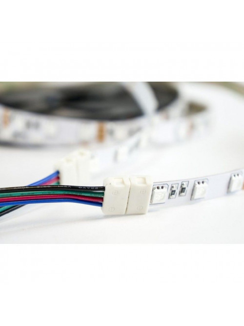 Коннектор PROLUM™ для LED ленты 10 мм, RGB + 2 зажима