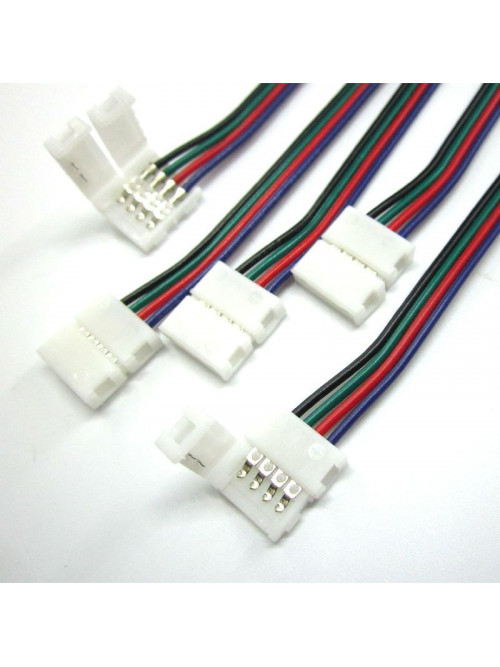 Коннектор PROLUM™ для LED ленты 10 мм, RGB + 2 зажима