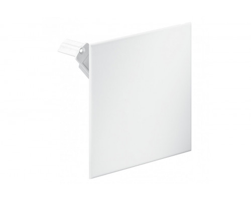 Push-on cover with diagonal support option, RAL 9010