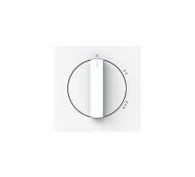 Busch-Jaeger – 2542 DR/02-44G Zentralscheibe mit Aufdruck Symbole "3-Stufen" für Stufenschalter,  Drehknopf studioweiß - Busch-art linear®