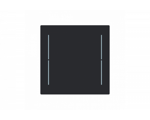 Busch-Jaeger – LFW/A.1.70.11-45M Cover plate black matt - Busch-art linear