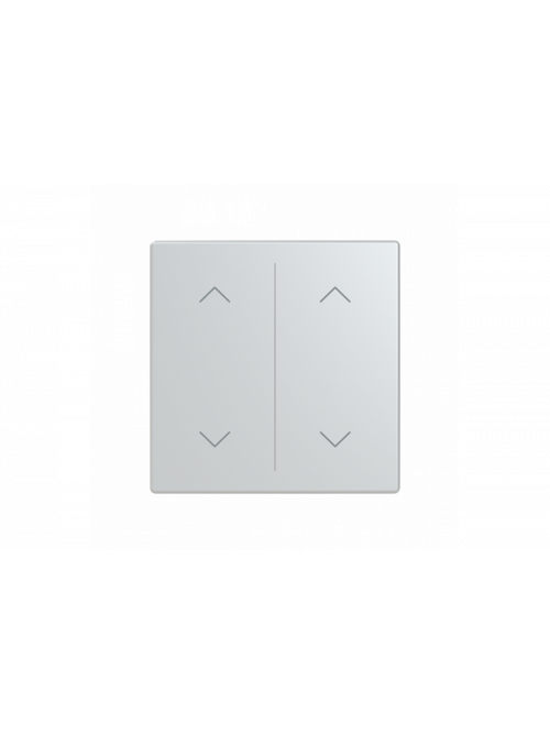 Busch-Jaeger – LFAW/A.2.63.11-83 Cover plate with legend with Symbol "arrows" aluminium silver - 63x63