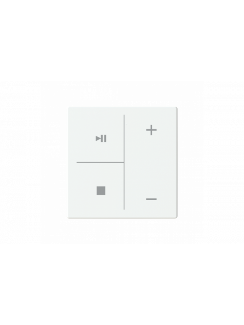 Busch-Jaeger – LFMW/A.4.63.11-84 Cover plate with legend with Symbols "music control" studio white - 63x63