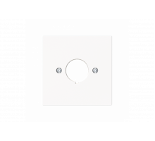 Cover plate Bore hole 1 gang studio white matt - Busch-art linear