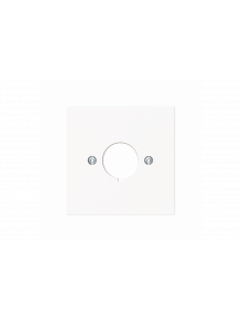 Cover plate Bore hole 1 gang studio white matt - Busch-art linear