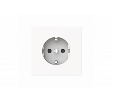 SCHUKO® socket Without imprint Safety Shutter Protective contact (SCHUKO) studio white matt  - Busch-art linear
