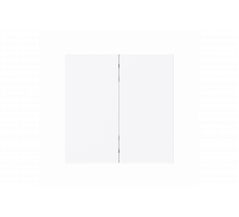 Control Element None for Dimmer Two-part button studio white - Busch-art linear