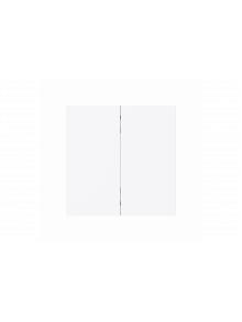 Control Element None for Dimmer Two-part button studio white - Busch-art linear