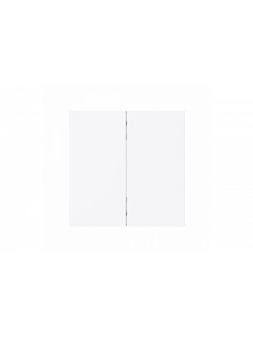 Control Element None for Dimmer Two-part button studio white - Busch-art linear