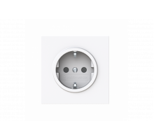 Socket insert Without imprint Safety Shutter Protective contact (SCHUKO) studio white  - Busch-art linear