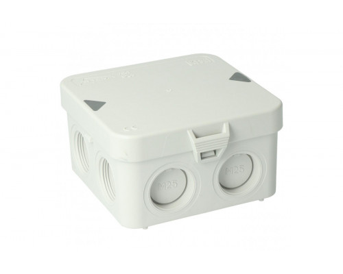 Junction box AK1-IP65, grey, with 8 entries M25