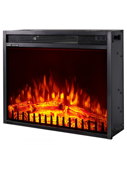 Встраиваемый электрокамин Viena 23, 477x585x180 mm, 1500W, 2 мощности обогрева, 5 режимов интенсивности пламени, Таймер