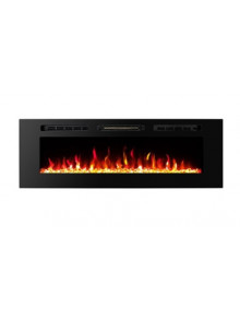 Встраиваемый/настенный электрокамин Amadeo 60, 465x1524x120 mm, 1500W, больше 100 цветовых сочетаний, Термостат, Дрова и кристаллы