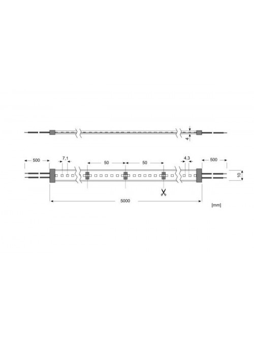 LED Star Strip 1500 Waterproof, LED STRIP 1500 S 840/24V/IP67 5M