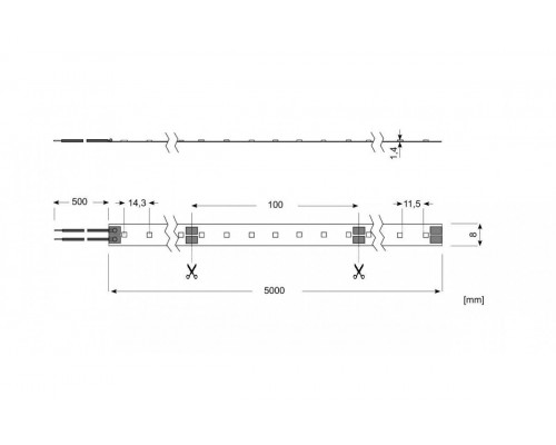 LED Star Strip 400, LED STRIP 400 S 830/24V IND