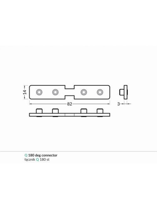 Element imbinare 180 grade profil LED Frame14