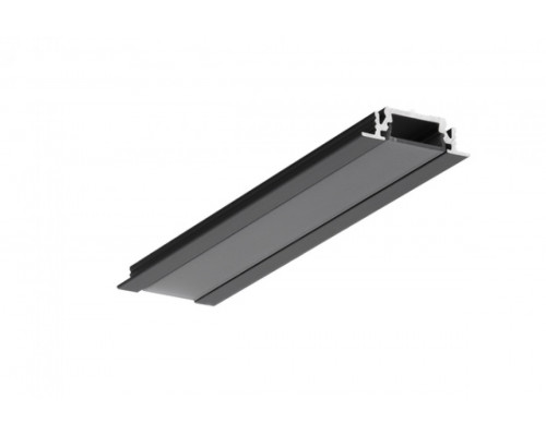 профиль LED GROOVE10 BC/UX 3000 чёрный анодированный в упаковке