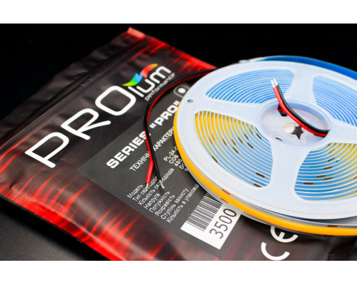 Banda LED PROLUM™ 24V; BUFNIŢĂ; 480 LED; IP20; Seria „PRO”, alb neutru (3800-4300K)