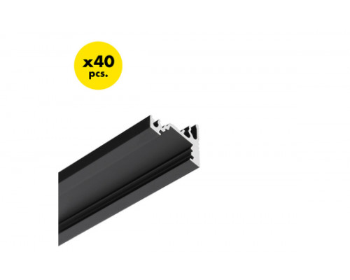 профиль LED CORNER10 BC/UX 2000 чёрный анодированный [40szt]