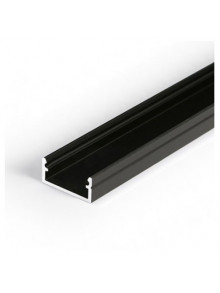 Profil LED aparent BEGTON 12, negru, lungime 2m
