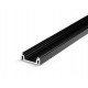 Profil LED aparent SURFACE 14, negru, lungime 2m