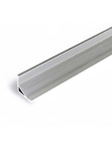 Profil LED de colț CABI 12, aluminiu neanodizat, lungime 2m