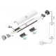 Profil LED de colț QUARTER 10, aluminiu anodizat, lungime 2m