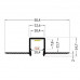 Profil LED încastrat HIDE10, aluminiu neanodizat, lungime 2m