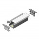 Profil LED încastrat VARIO 30-07, alb, lungime 2m