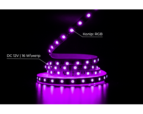 bandă LED PROLUM™ 12V; 5050\60; IP20; Seria „PRO”, RGB