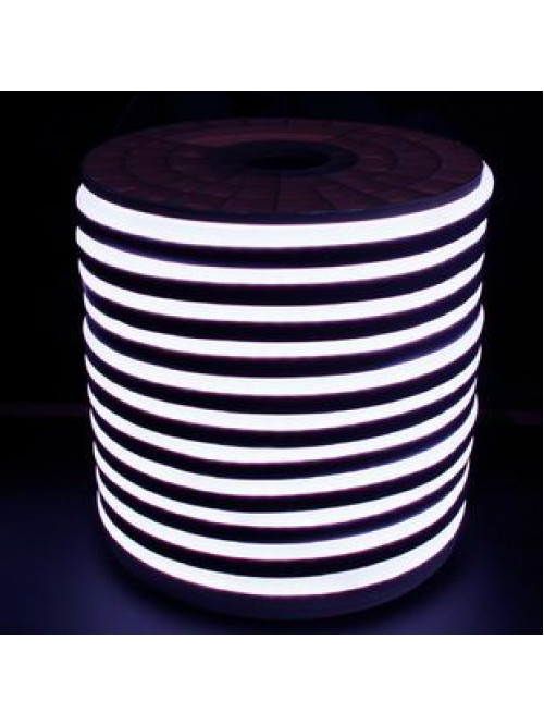 Светодиодный неон PROLUM™ 8x16, IP68, 220V, Series "GL", Белый, PRO