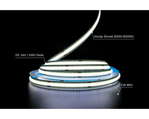 Banda LED PROLUM™ 24V; BUFNIŢĂ; 320; LED; IP20; Seria „PRO”, alb (5500-6000K)