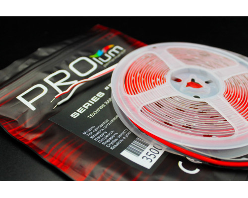 Светодиодная LED лента PROLUM™ 24V; СОВ; 320; LED; IP20; Series "PRO", Красный