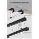 TRACK SINA MAGNETICĂ 2M APLICAT P/U PROIECTOARE MAGNETICE 48V NEGRU