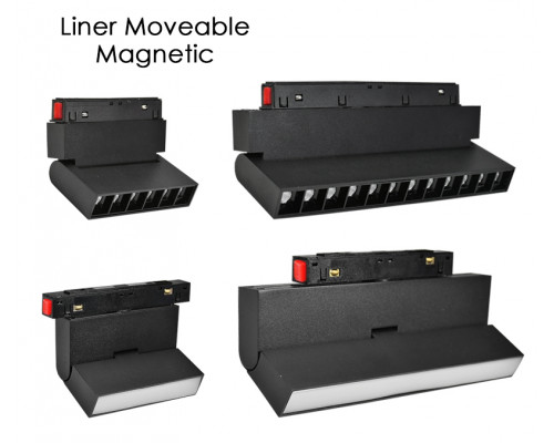 SPOT MAGNETIC LINIAR OPAL 48V 30W 26MM 4000K 900mm NEGRU CRI90 CHIP OSRAM MONDO LUCE