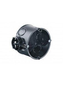 One-gang box with device screws, Depth 46 mm